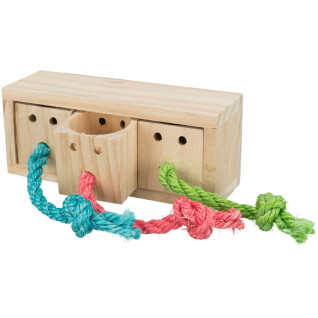 Rodent toy wooden treat cube Trixie