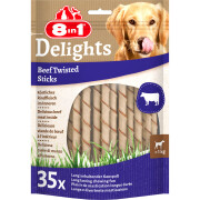 Dog treats 8 IN 1 Twisted Sticks Beef (x35)