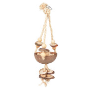 Bird swing with sisal and wooden blocks Duvoplus Coconut Jungle
