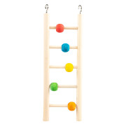 Bird toy with wooden ladder and beads Duvoplus
