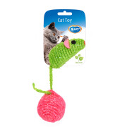 Plush toy for cat, mouse and nylon ball Duvoplus