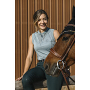 Women's sleeveless riding polo shirt Equithème Margot