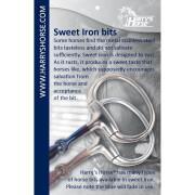 Two-ring snaffle bit Harry's Horse Sweet Iron 14 mm