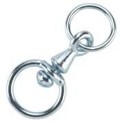 Pack of 10 chain ferrule clips with zinc-plated ring Kerbl