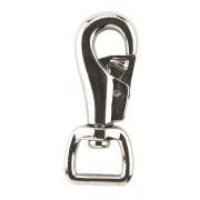 Zinc-plated carabiner with round ferrule for chain Kerbl