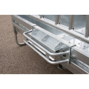 Standard rectangular rack with feed fence Kerbl