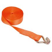 Lashing strap without ratchet with pointed hook Kerbl