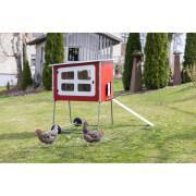 Mobile wooden chicken coop 3 boxes Kerbl