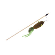Fishing rod for cat with plush mouse with catnip baguette, string with toy Nobby Pet