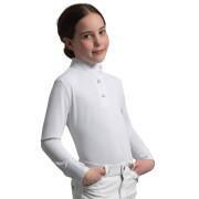 Girl's long-sleeved lycra riding polo shirt Premier Equine Rossini