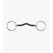 Straight curved blue horse shoe bit Premier Equine Sweet Iron