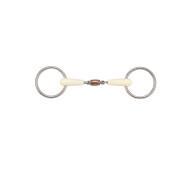2 ring horse bit with removable double seal + copper roller Soyo Happy mouth
