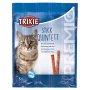 Salmon/trout cat treats Trixie Premio Stick Quintett