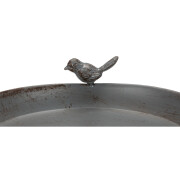 Free-standing metal birdbath Trixie